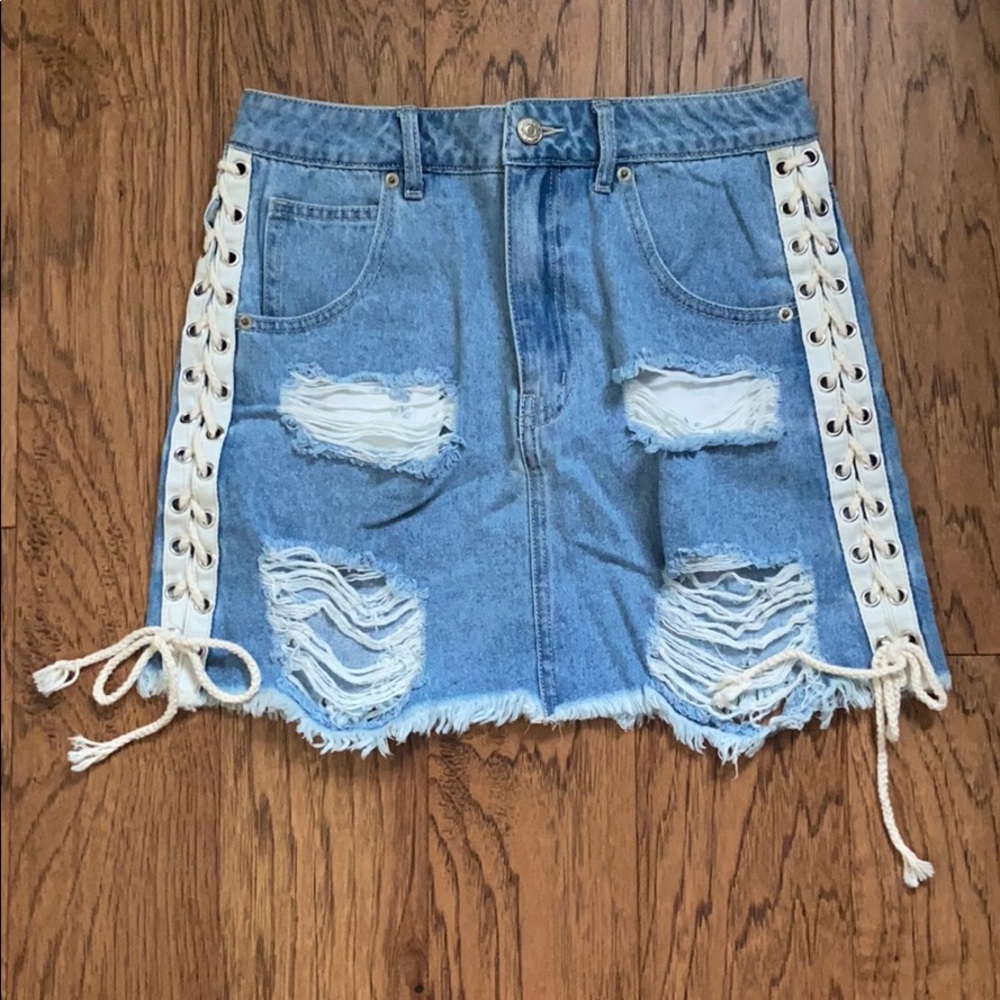 Denim Mini Skirt